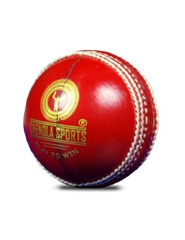 Chendla Sports Super County 4 Piece Cricket Leather Balls (Red) 