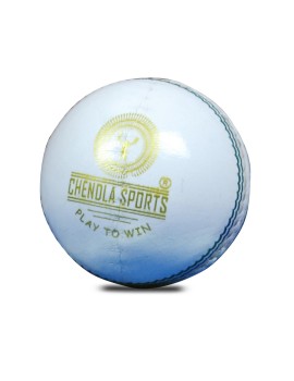 Chendla Sports Super County 4 Piece Cricket Leather Balls (White) 