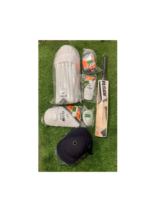 Flash Force Kashmir Willow Cricket Full Kit (RIGHT HANDED)