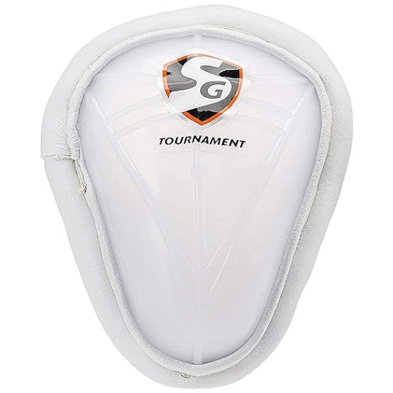 SG TOURNAMENT CRICKET ABDOMINAL GUARDS (WHITE) 