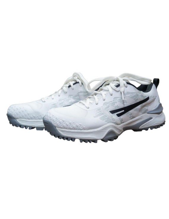 Sega Freedom Rubber Spikes Cricket Shoes (White) 