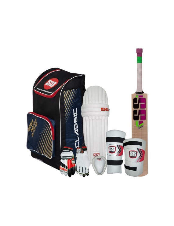 SS Ton Kashmir Willow Cricket Full Kit ( RIGHT HANDED )