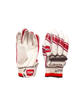 Ss Ton Elite Cricket Batting Gloves (White) 