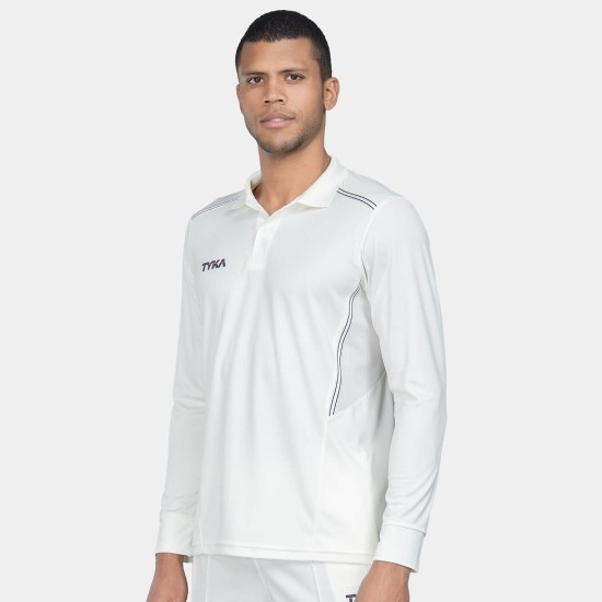 TYKA PRIMA FULL SLEEVE CRICKET T-SHIRT (OFF WHITE) TYKA PRIMA FULL SLEEVE CRICKET T-SHIRT (OFF WHITE)