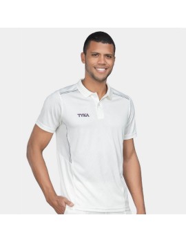 Tyka Prima Half Sleeve Cricket T-Shirt (Off White) 