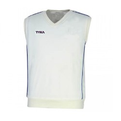TYKA PULLOVER SLEEVELESS CRICKET PULLOVER SWEATER (OFF WHITE) 