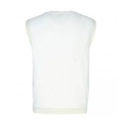 TYKA PULLOVER SLEEVELESS CRICKET PULLOVER SWEATER (OFF WHITE) 
