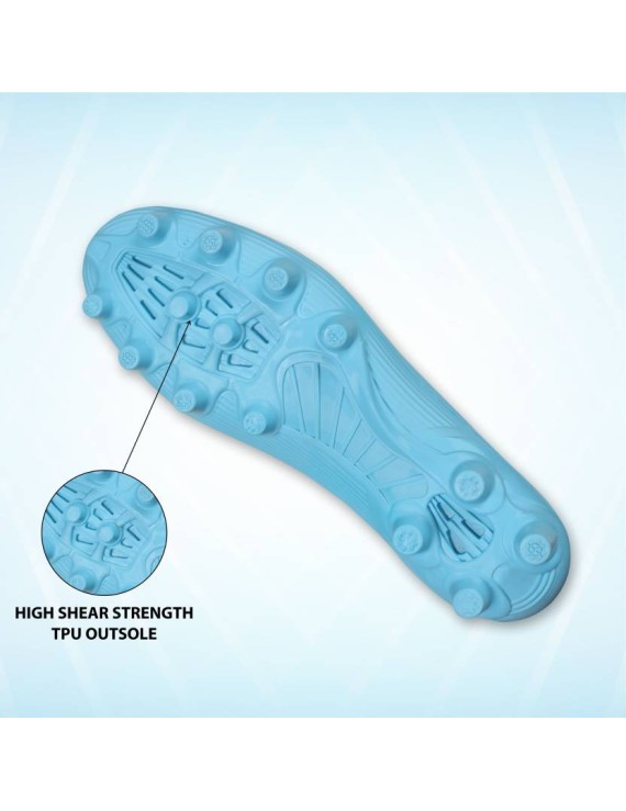 Nivia Air Strike Football Shoes (sky blue) 