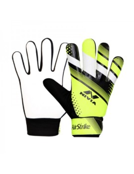 Nivia Air Strike Football Goal Keeper Gloves  (Black Green)