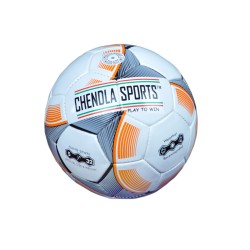 CHENDLA SPORTS PU LEATHER FOOTBALL BALLS (WHITE ORANGE) - SIZE 5