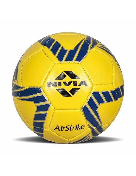 Nivia Air Strike Football Balls (Yellow) - Size 5