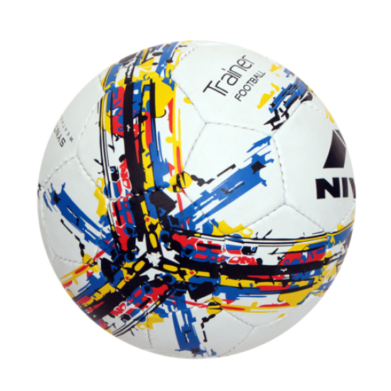 NIVIA TRAINER SYNTHETIC FOOTBALL BALLS (WHITE BLUE) 
