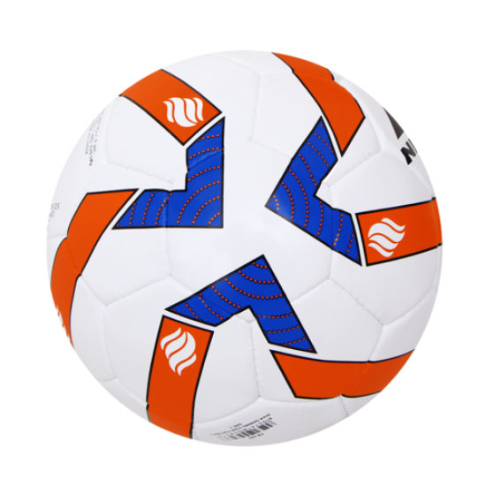 NIVIA SHINING STAR SYNTHETIC FOOTBALL BALLS (WHITE ORANGE) 