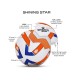 NIVIA SHINING STAR SYNTHETIC FOOTBALL BALLS (WHITE ORANGE) 