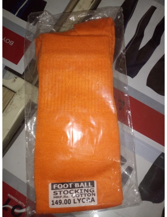 Football Socks (Plain Orange)