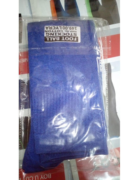 Football Socks (Plain Indigo Blue)