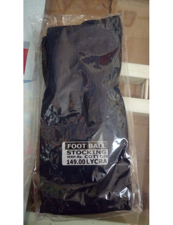 Football Socks (Plain Black)