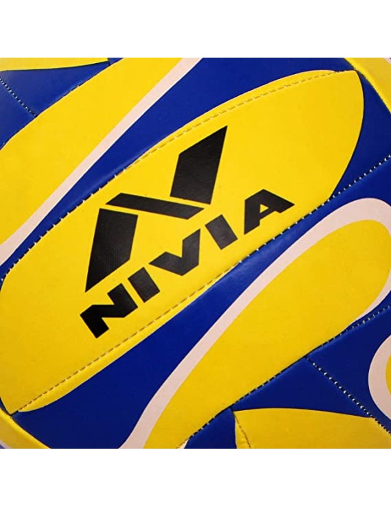 NIVIA  TRAINER SYN  VOLLEYBALL 18 PANNEL - BLUE/YELLOW