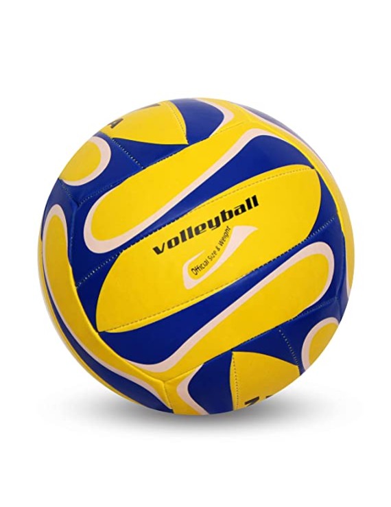 NIVIA  TRAINER SYN  VOLLEYBALL 18 PANNEL - BLUE/YELLOW
