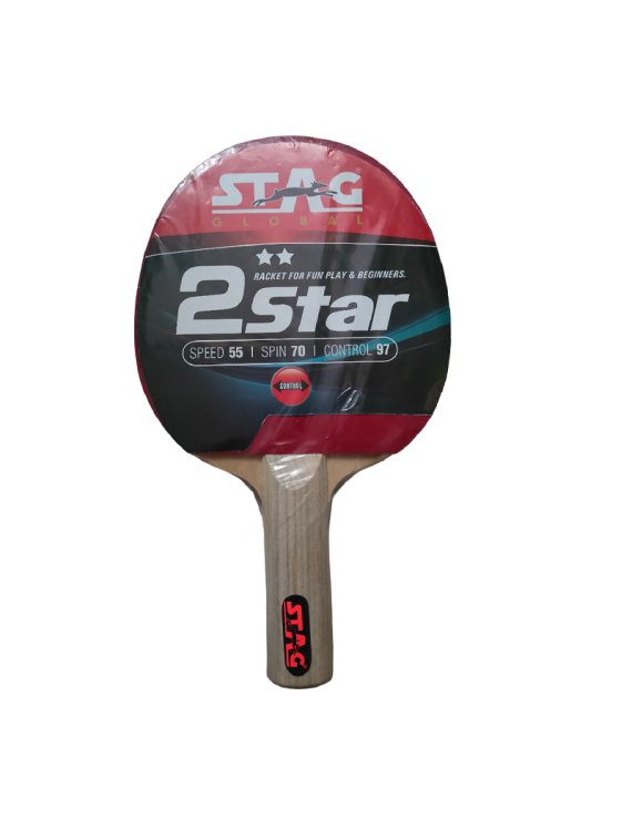 Stag 2 Star Table Tennis Racket (Pack Of 1) 