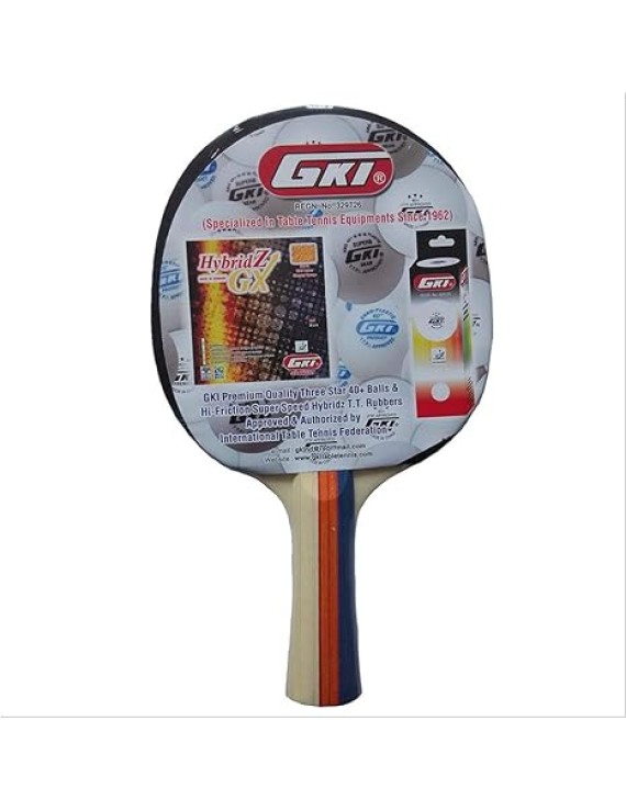 Gki Ace Shot Table Tennis Racket (Pack Of 1) 