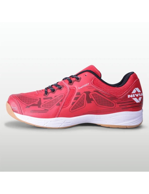 Nivia Appeal 3. 0 Non Marking Shoes (Red)