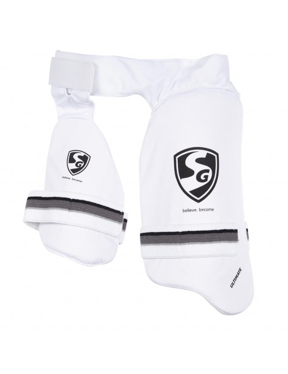 Sg Combo Ultimate Cricket Batting Thigh-Pads (White ) 