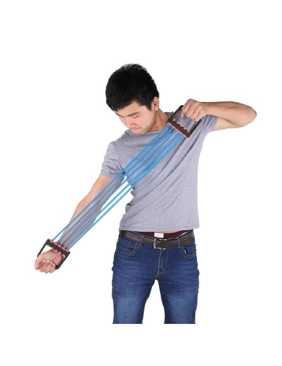 Chest Expander Exercise And Resistance Band (Blue) 