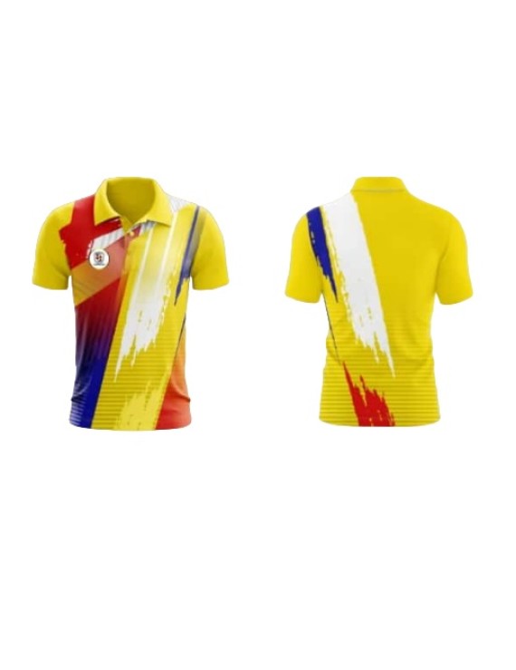 Customized Full Front And BacK Sublimation Cricket T-Shirt 