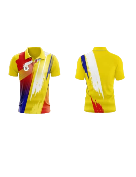 Customized Full Front And BacK Sublimation Cricket T-Shirt 