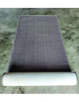 Jute and Natural Rubber Yoga Mat (Grey)