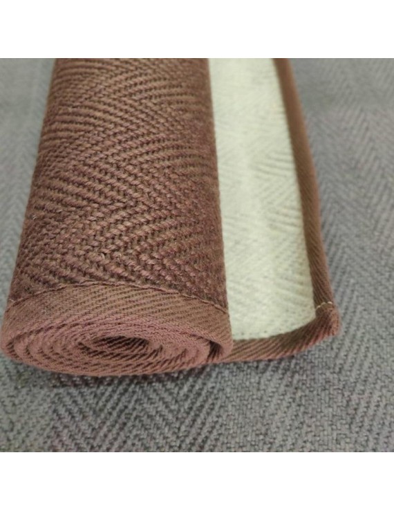 Jute and Natural Rubber Yoga Mat (Brown)