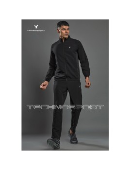Technosport Pm86 Men'S Woven Hi-Neck Sports Jacket (Black) 