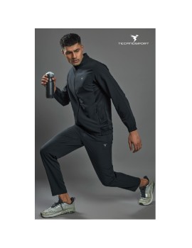 Technosport Pm86 Men'S Woven Hi-Neck Sports Jacket (Carbon) 