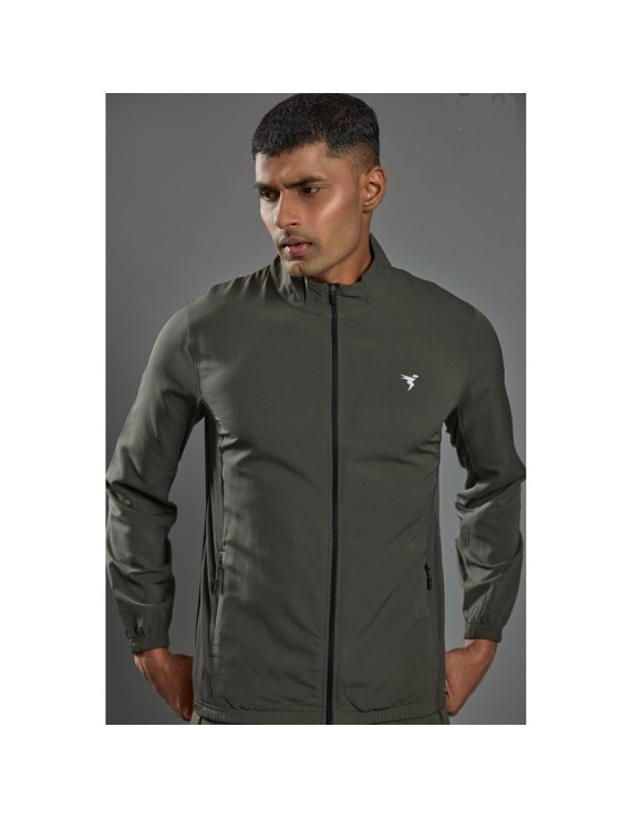 Technosport Pm86 Men'S Woven Hi-Neck Sports Jacket (Beetle)
