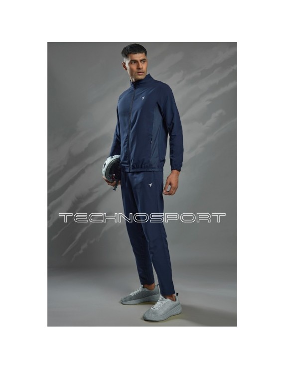 Technosport Pm86 Men'S Woven Hi-Neck Sports Jacket (Navy Blue) 