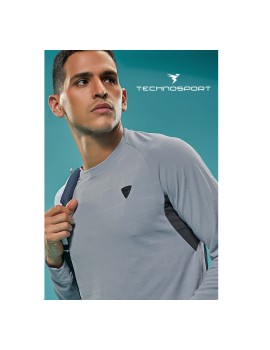 Technosport P708 Crewneck Full Sleeve Mens T-Shirt (Mid-Night Blue)