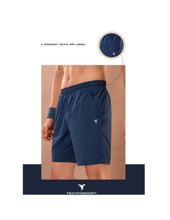 Technosport Or76 Woven Fit Stretch Mens Shorts (Navy Blue)