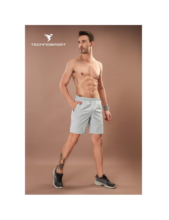 Technosport Or76 Woven Fit Stretch Mens Shorts (Lunar Grey) 