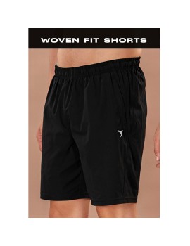 Technosport Or76 Woven Fit Stretch Mens Shorts (Black) 