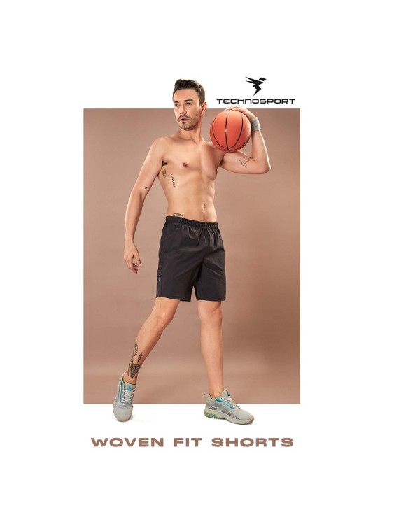 Technosport Or76 Woven Fit Stretch Mens Shorts (City Grey) 