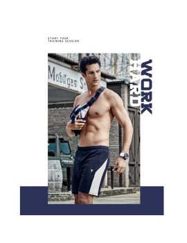Technosport P607 Solid Mens Shorts (Navy Blue)