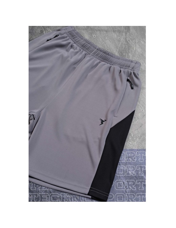 Technosport P607 Solid Mens Shorts (Grey)