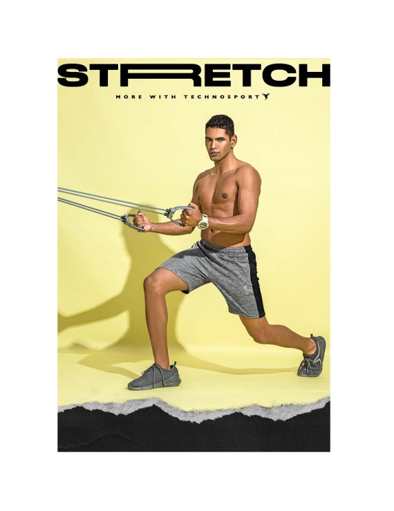 Technosport Or36 Melange Mens Shorts (Black)