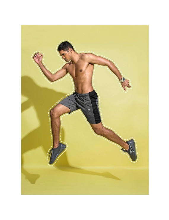 Technosport Or36 Melange Mens Shorts (Carbon)