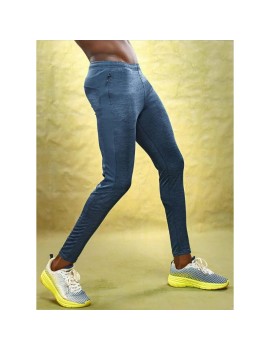 Technosport Or19 Melange Slim Fit Mens Track Pants (Denim)