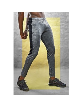 Technosport Or19 Melange Slim Fit Mens Track Pants (Black)