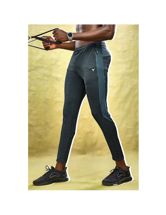 Technosport Or19 Melange Slim Fit Mens Track Pants (Dark Carbon) 