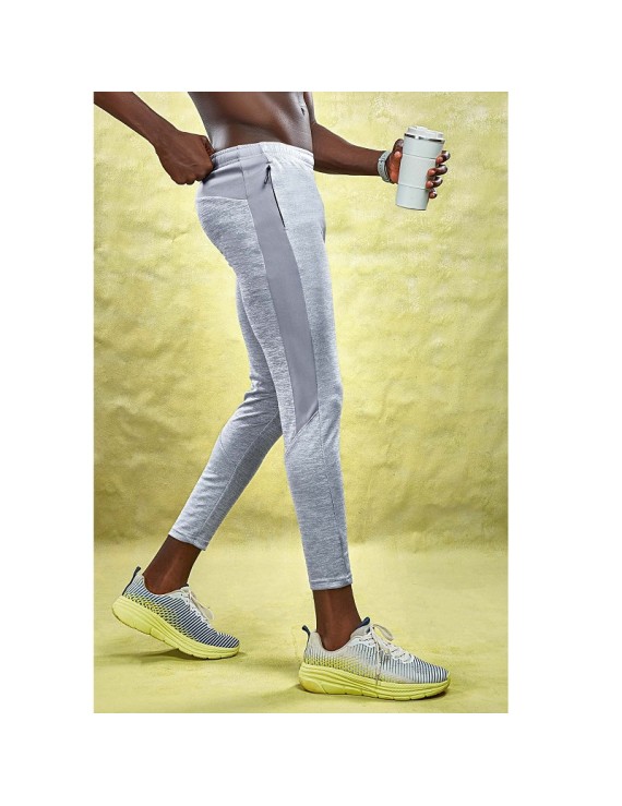 Technosport Or19 Melange Slim Fit Mens Track Pants (Grey)