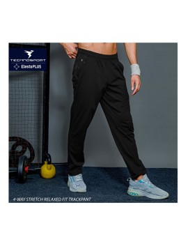 Technosport Or85 Solid Mens Track Pants (Black)
